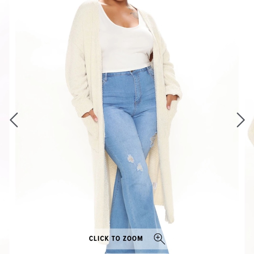 Fashion Nova Beige/Ivory Duster